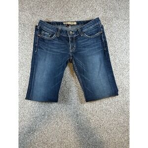 BKE Women’s Boot Cut Jeans - Dark Blue